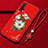 Silicone Candy Rubber Gel Flowers Soft Case Cover for Huawei Nova 5 Red