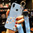 Silicone Candy Rubber Gel Flowers Soft Case Cover for Huawei P Smart Z Sky Blue