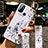 Silicone Candy Rubber Gel Flowers Soft Case Cover for Oppo A53s White