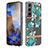 Silicone Candy Rubber Gel Flowers Soft Case Cover for Samsung Galaxy S21 FE 5G Cyan