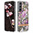 Silicone Candy Rubber Gel Flowers Soft Case Cover for Samsung Galaxy S22 5G Purple