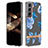 Silicone Candy Rubber Gel Flowers Soft Case Cover for Samsung Galaxy S24 5G Blue