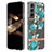 Silicone Candy Rubber Gel Flowers Soft Case Cover for Samsung Galaxy S24 5G Cyan