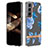 Silicone Candy Rubber Gel Flowers Soft Case Cover for Samsung Galaxy S24 Plus 5G Blue