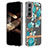 Silicone Candy Rubber Gel Flowers Soft Case Cover for Samsung Galaxy S24 Plus 5G Cyan