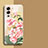 Silicone Candy Rubber Gel Flowers Soft Case Cover for Vivo V25 Pro 5G Red