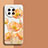 Silicone Candy Rubber Gel Flowers Soft Case Cover for Vivo X90 5G Orange