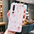 Silicone Candy Rubber Gel Flowers Soft Case Cover for Xiaomi Mi 10 Hot Pink