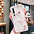 Silicone Candy Rubber Gel Flowers Soft Case Cover for Xiaomi Mi 10 Pink