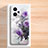 Silicone Candy Rubber Gel Flowers Soft Case Cover for Xiaomi Poco X4 GT 5G Purple