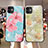 Silicone Candy Rubber Gel Flowers Soft Case Cover H09 for Apple iPhone 11