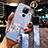 Silicone Candy Rubber Gel Flowers Soft Case Cover K01 for Xiaomi Redmi Note 9 Sky Blue