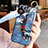 Silicone Candy Rubber Gel Flowers Soft Case Cover K02 for Huawei P30 Pro Blue