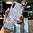 Silicone Candy Rubber Gel Flowers Soft Case Cover K05 for Xiaomi Mi A3 Sky Blue