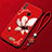 Silicone Candy Rubber Gel Flowers Soft Case Cover S01 for Huawei Honor 10 Lite Red Wine