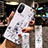 Silicone Candy Rubber Gel Flowers Soft Case Cover S01 for Huawei Nova 8 5G White