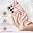 Silicone Candy Rubber Gel Flowers Soft Case Cover S01 for Samsung Galaxy S21 Ultra 5G