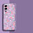 Silicone Candy Rubber Gel Flowers Soft Case Cover S01 for Vivo V25 Pro 5G