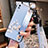 Silicone Candy Rubber Gel Flowers Soft Case Cover S01 for Xiaomi Redmi 9A Mint Blue