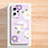 Silicone Candy Rubber Gel Flowers Soft Case Cover S01 for Xiaomi Redmi Note 12 5G Purple