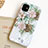 Silicone Candy Rubber Gel Flowers Soft Case Cover S02 for Apple iPhone 11