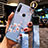 Silicone Candy Rubber Gel Flowers Soft Case Cover S02 for Huawei Enjoy 10 Plus Sky Blue