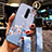 Silicone Candy Rubber Gel Flowers Soft Case Cover S02 for Oppo Reno Ace Blue