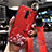 Silicone Candy Rubber Gel Flowers Soft Case Cover S02 for Oppo Reno Ace Red