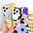 Silicone Candy Rubber Gel Flowers Soft Case Cover S03 for Apple iPhone 11 Pro Max