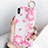 Silicone Candy Rubber Gel Flowers Soft Case Cover S04 for Apple iPhone Xs Max Pink