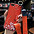 Silicone Candy Rubber Gel Flowers Soft Case Cover S04 for Oppo RX17 Neo Red