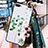 Silicone Candy Rubber Gel Flowers Soft Case Cover S05 for Oppo RX17 Neo Green