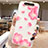 Silicone Candy Rubber Gel Flowers Soft Case Cover S05 for Samsung Galaxy A80 Pink