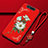 Silicone Candy Rubber Gel Flowers Soft Case Cover S06 for Samsung Galaxy A90 4G Red