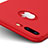 Silicone Candy Rubber Gel Soft Cover With Hole for Apple iPhone 7 Plus Red