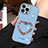 Silicone Candy Rubber TPU Bling-Bling Soft Case Cover JL1 for Apple iPhone 15 Pro Max Blue