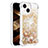 Silicone Candy Rubber TPU Bling-Bling Soft Case Cover S01 for Apple iPhone 14 Gold