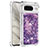 Silicone Candy Rubber TPU Bling-Bling Soft Case Cover S01 for Google Pixel 8 5G Purple