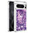 Silicone Candy Rubber TPU Bling-Bling Soft Case Cover S01 for Google Pixel 8 Pro 5G Purple