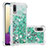 Silicone Candy Rubber TPU Bling-Bling Soft Case Cover S01 for Samsung Galaxy A02 Green