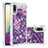 Silicone Candy Rubber TPU Bling-Bling Soft Case Cover S01 for Samsung Galaxy A02 Purple