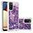 Silicone Candy Rubber TPU Bling-Bling Soft Case Cover S01 for Samsung Galaxy A03s Purple