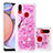 Silicone Candy Rubber TPU Bling-Bling Soft Case Cover S01 for Samsung Galaxy A10s Hot Pink