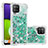 Silicone Candy Rubber TPU Bling-Bling Soft Case Cover S01 for Samsung Galaxy A22 4G Green