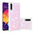Silicone Candy Rubber TPU Bling-Bling Soft Case Cover S01 for Samsung Galaxy A30S Pink