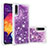 Silicone Candy Rubber TPU Bling-Bling Soft Case Cover S01 for Samsung Galaxy A30S Purple