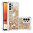 Silicone Candy Rubber TPU Bling-Bling Soft Case Cover S01 for Samsung Galaxy A32 4G Gold