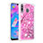 Silicone Candy Rubber TPU Bling-Bling Soft Case Cover S01 for Samsung Galaxy A40s Hot Pink