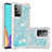 Silicone Candy Rubber TPU Bling-Bling Soft Case Cover S01 for Samsung Galaxy A52 4G Sky Blue