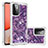 Silicone Candy Rubber TPU Bling-Bling Soft Case Cover S01 for Samsung Galaxy A72 4G Purple
